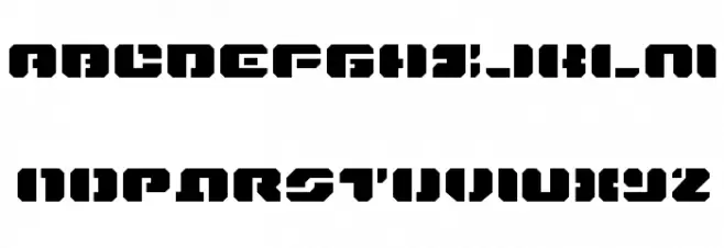 Dan Stargate Extra-expanded フォント 大文字