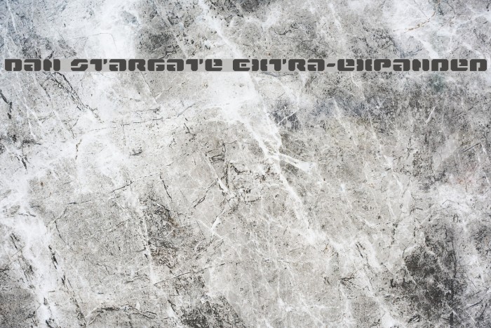 Dan Stargate Extra-expanded Font examples