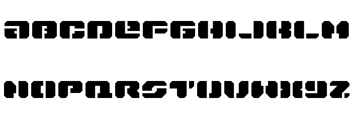 Dan Stargate Extra-expanded Font LOWERCASE