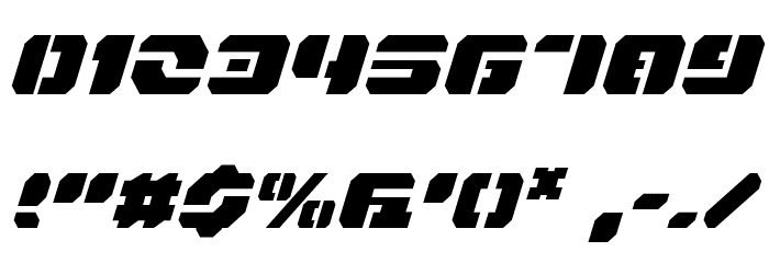 Dan Stargate Italic Font OTHER CHARS