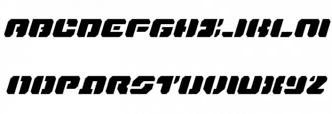 Dan Stargate Italic Fuentes MAYÚSCULAS