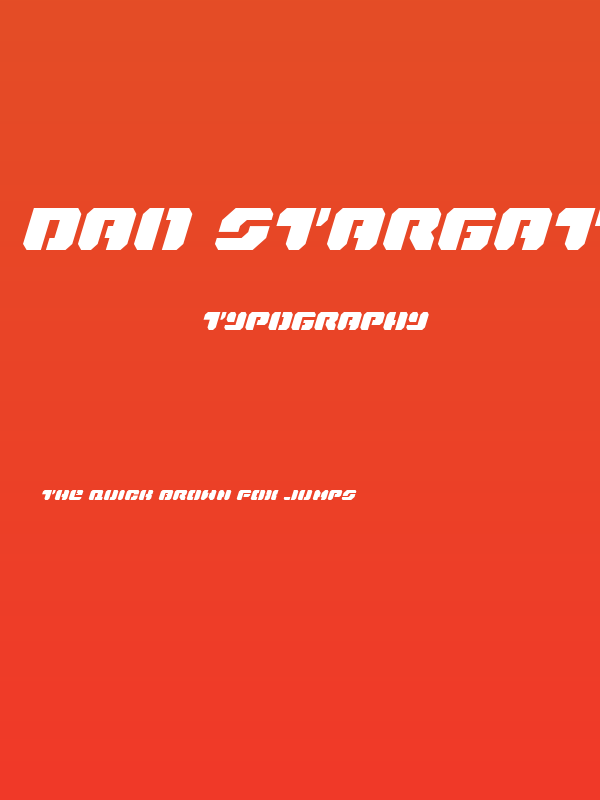 Dan Stargate Italic Poster