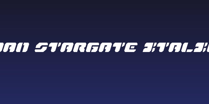 Dan Stargate Italic Social Header