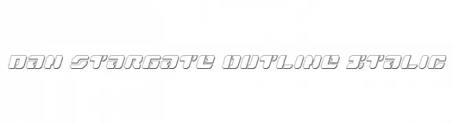 Dan Stargate Outline Italic  नि: शुल्क फ़ॉन्ट्स डाउनलोड