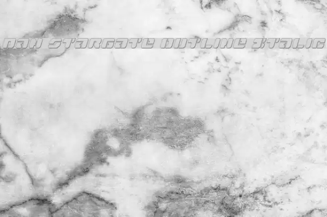 Dan Stargate Outline Italic Font examples