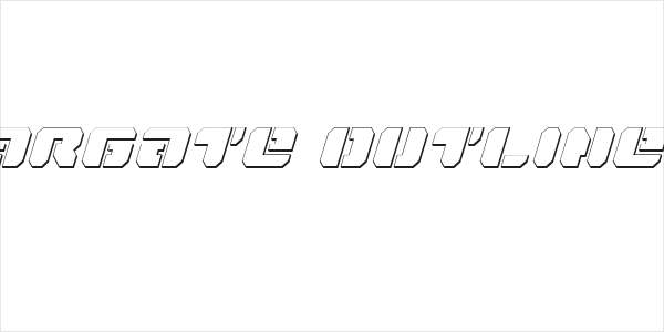 Dan Stargate Outline Italic Logo