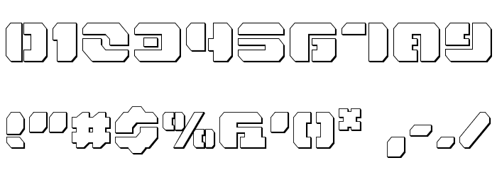 Dan Stargate Outline Font OTHER CHARS