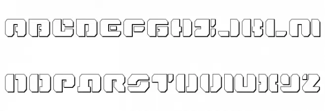 Dan Stargate Outline Schriftart Groß