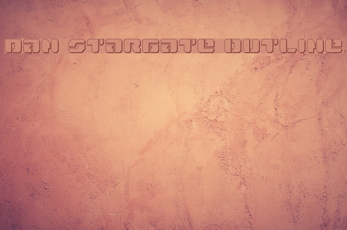 Dan Stargate Outline Font examples