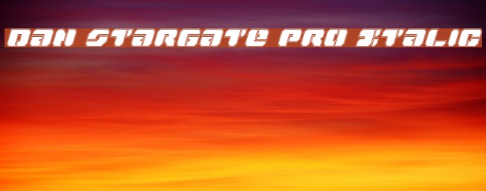 Dan Stargate Pro Italic Example 2