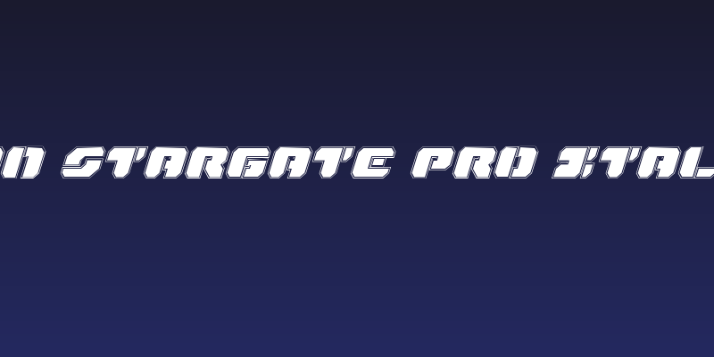 Dan Stargate Pro Italic Social Header