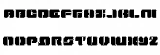 Dan Stargate Pro خط أحرف كبيرة