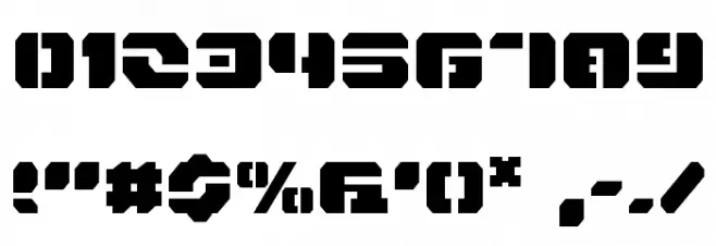 Dan Stargate Font OTHER CHARS