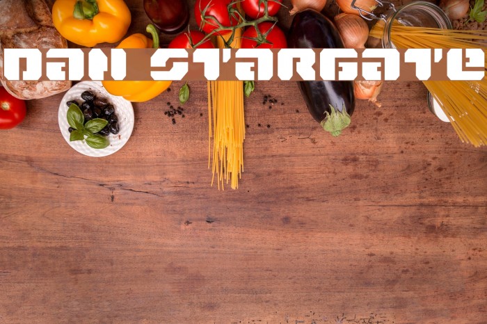 Dan Stargate Font examples