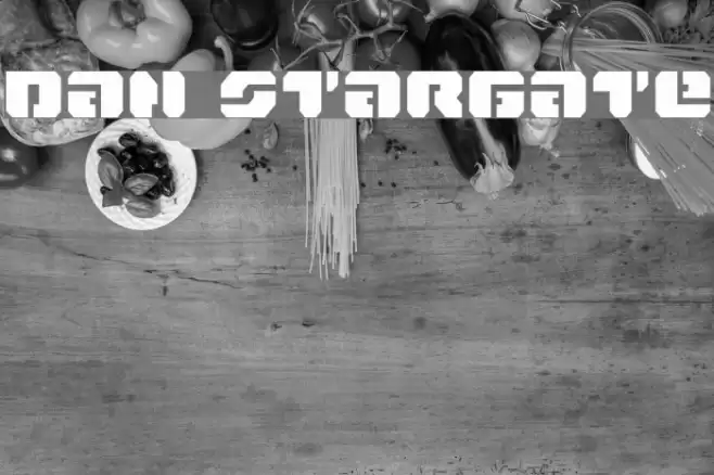 Dan Stargate Font examples