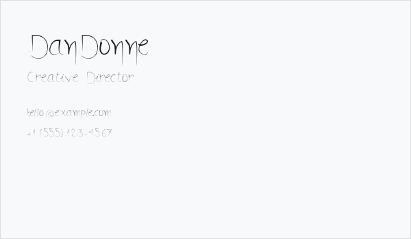 DanDonne Business Card