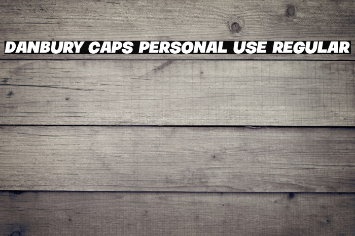 Danbury Caps PERSONAL USE Regular Example 2