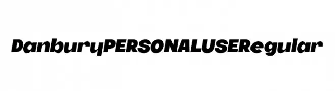 Danbury PERSONAL USE Regular  Free Fonts Download
