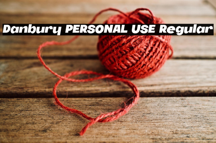 Danbury PERSONAL USE Regular Example 1