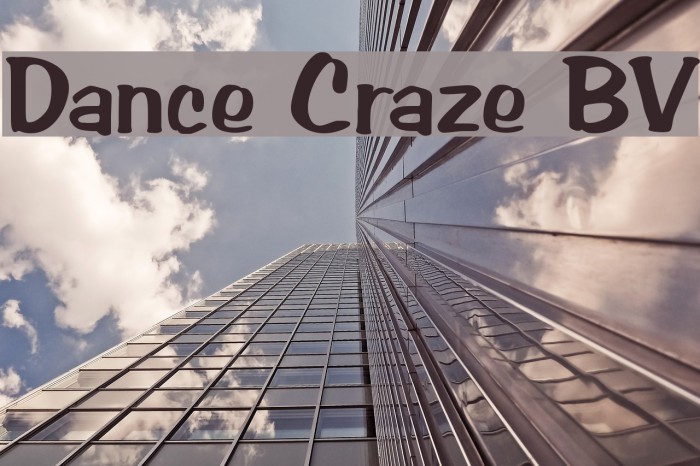 Dance Craze BV Font examples