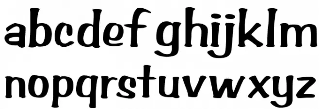 Dance Craze BV Font Litere mici