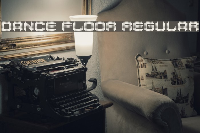 Dance Floor Regular Font examples