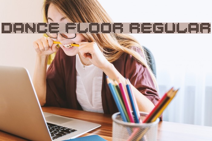 Dance Floor Regular Font examples