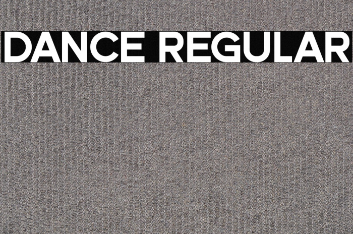 Dance Regular Example 2