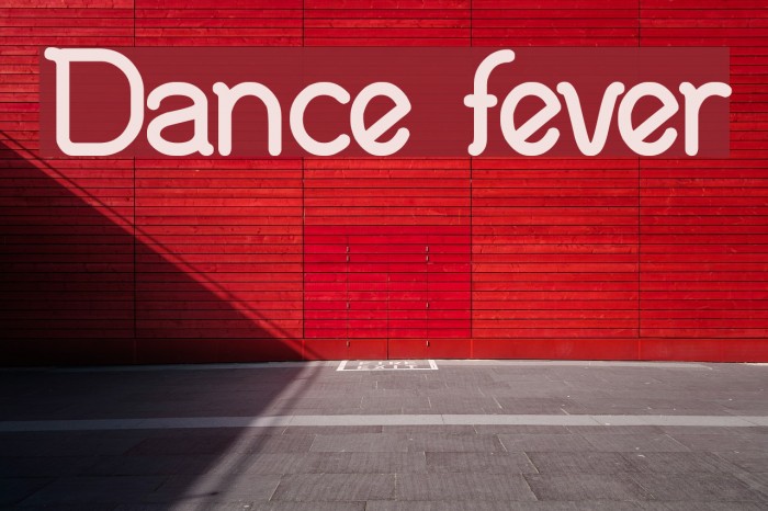 Dance fever Font examples