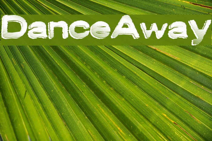 DanceAway Font examples