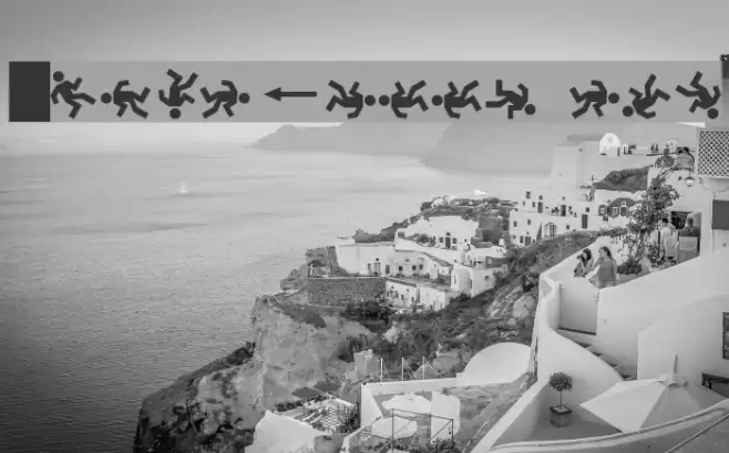 DanceFloor eXit Font examples