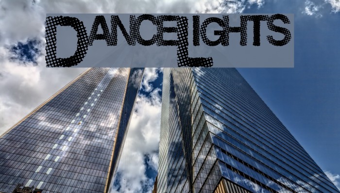 DanceLights Font examples