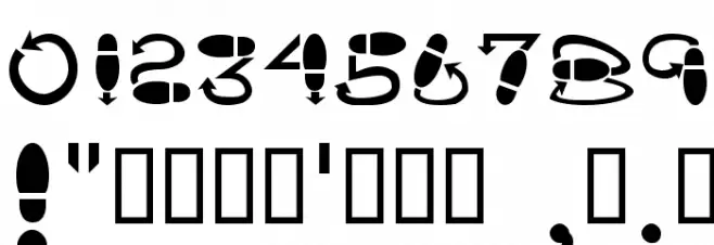 DanceStep Font OTHER CHARS