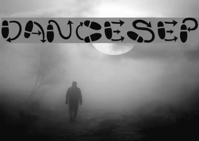 DanceStep Font examples