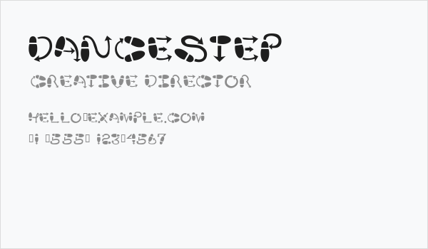 DanceStep Business Card