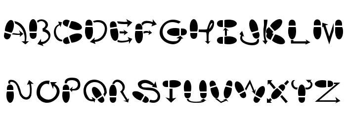 DanceStep Font LOWERCASE