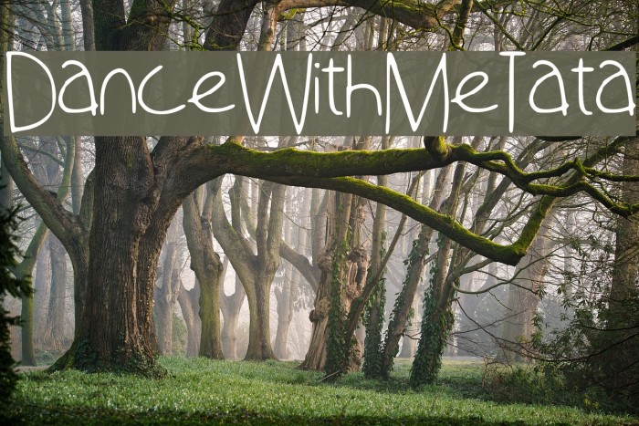 Dance_With_Me_Tata Font examples