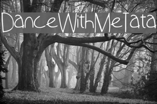 Dance_With_Me_Tata Font examples