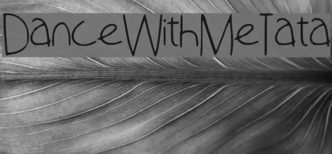 Dance_With_Me_Tata Font examples