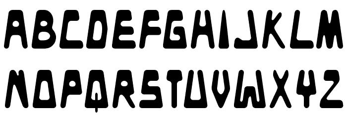 Danceclub Font LOWERCASE