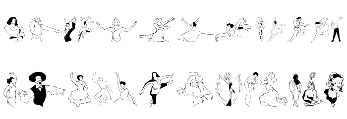Dancer In The Dark II Font LOWERCASE