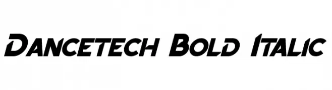 Dancetech Bold Italic  les polices de caractères gratuit tlcharger
