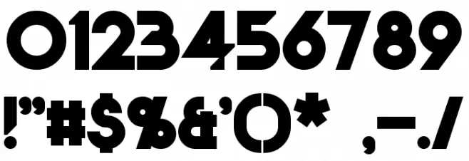 Dancetech Bold Font OTHER CHARS