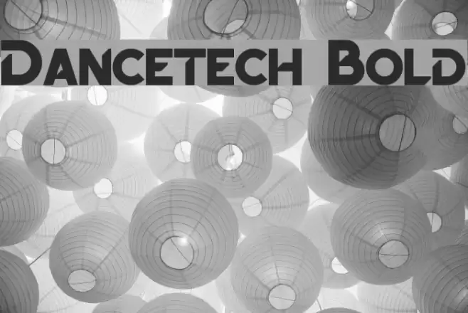 Dancetech Bold Font examples