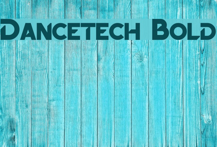 Dancetech Bold Font examples