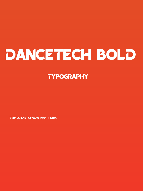 Dancetech Bold Poster