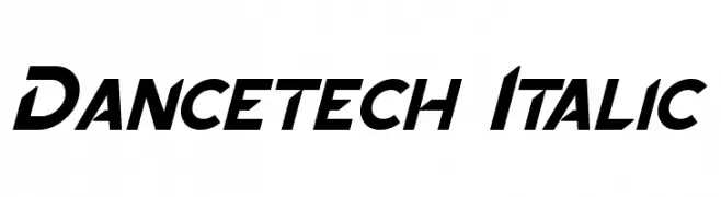 Dancetech Italic  les polices de caractères gratuit tlcharger