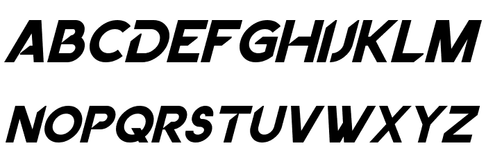 Dancetech Italic Font LOWERCASE