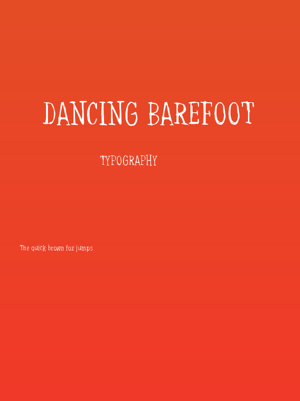 Dancing Barefoot Poster