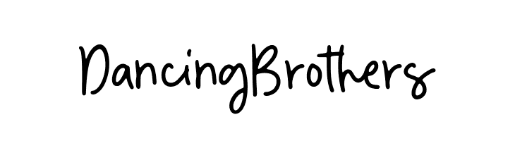 Dancing Brothers  les polices de caractères gratuit tlcharger